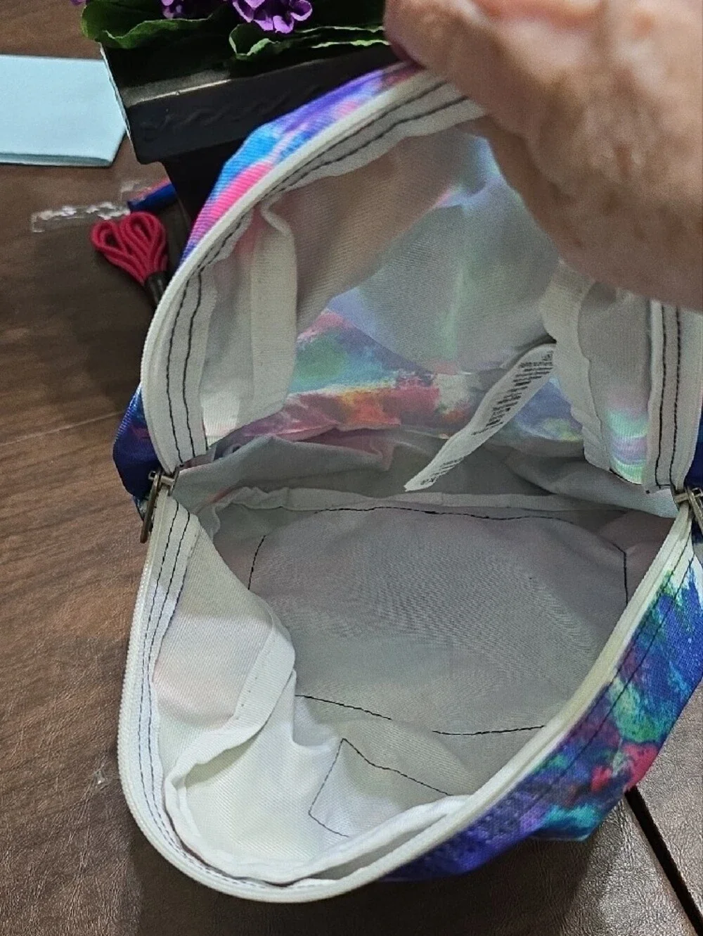 Jansport Mini Backpack in Multicolor Tie-Dye Splash